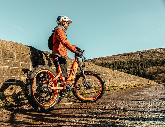 ride ebike on mountain terrain