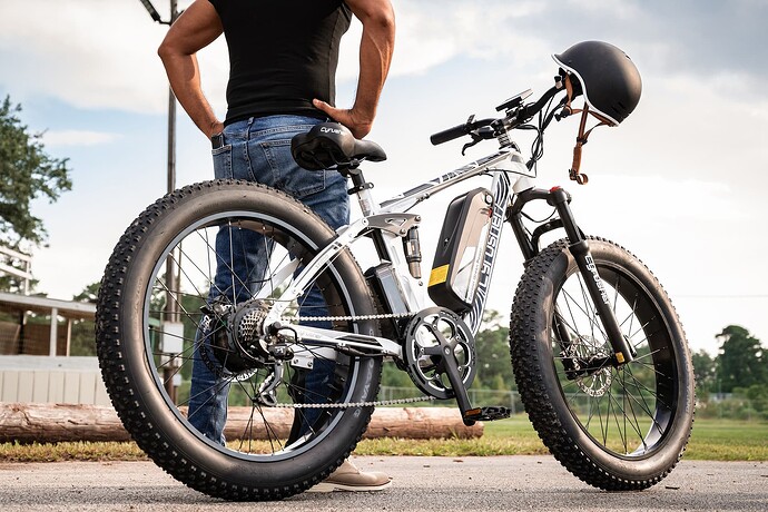 Riding Electric bike